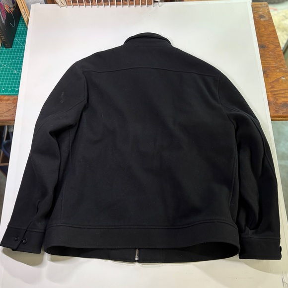 Men’s GAP Black Wool Blend Zip Jacket Coat – Size XL – Classic Style - Picture 8 of 9